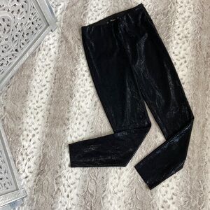 ZARA black snakeskin leggings small dark feminine animal print witchy whimsigoth